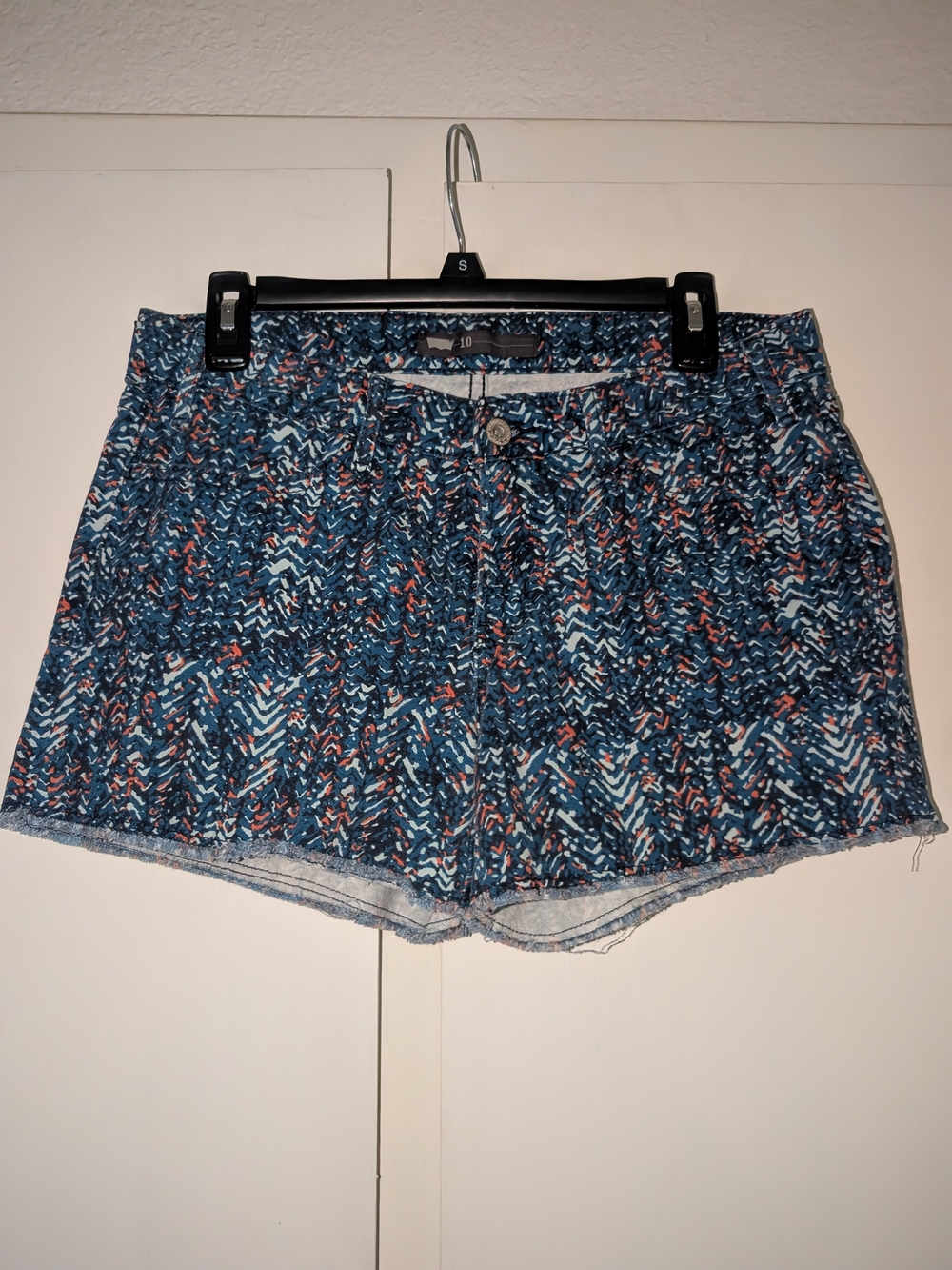 Levi's Blue Patterned Denim-Style Women’s Shorts